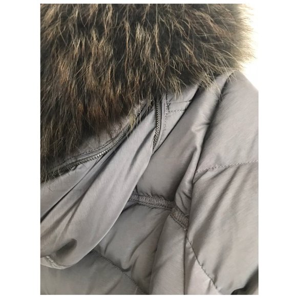 On&On Grey Long Puffer coat (XS) - Picture 3 of 6